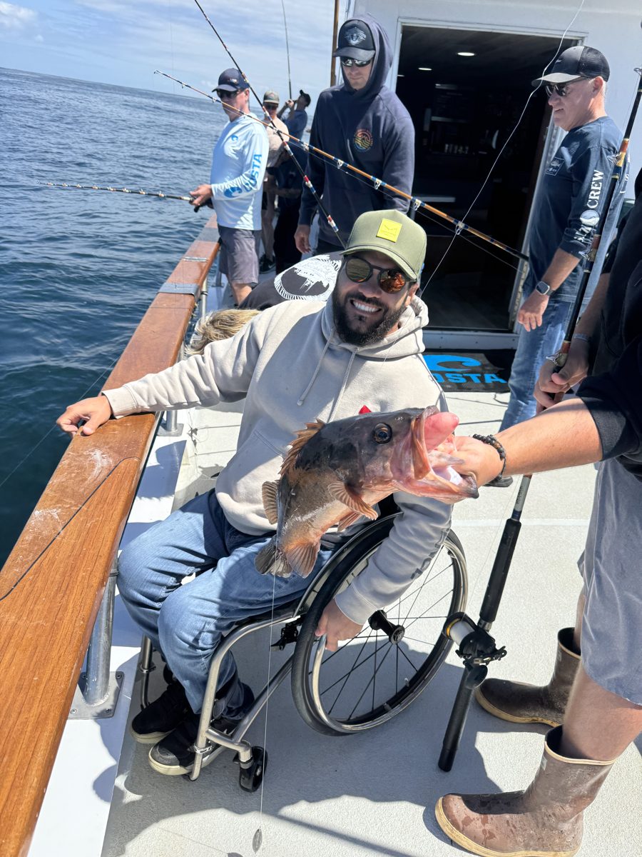 Ricky fishing off the Oceanside coast